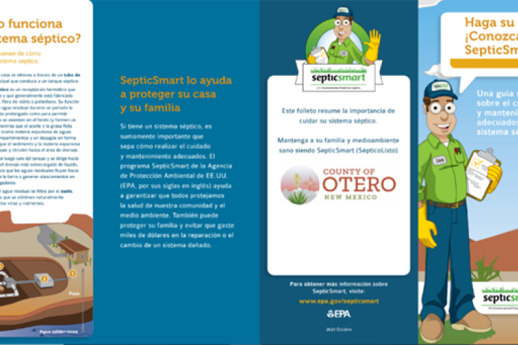 SepticSmart poster in Spanish